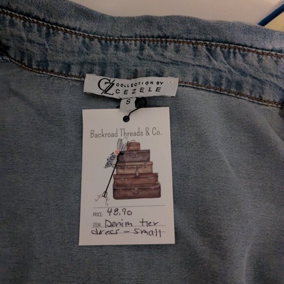 Cezele NWT - S - Soft Jean Tier Dress - Picture 6 of 7